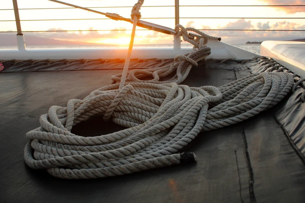 rope on yacht